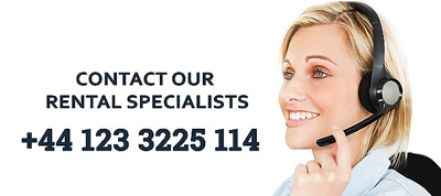 Contact our rental specialist by phone