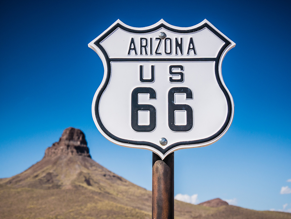 The famous Route 66 in the USA