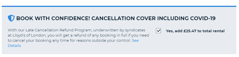 How to add Late Cancellation Cover to a booking