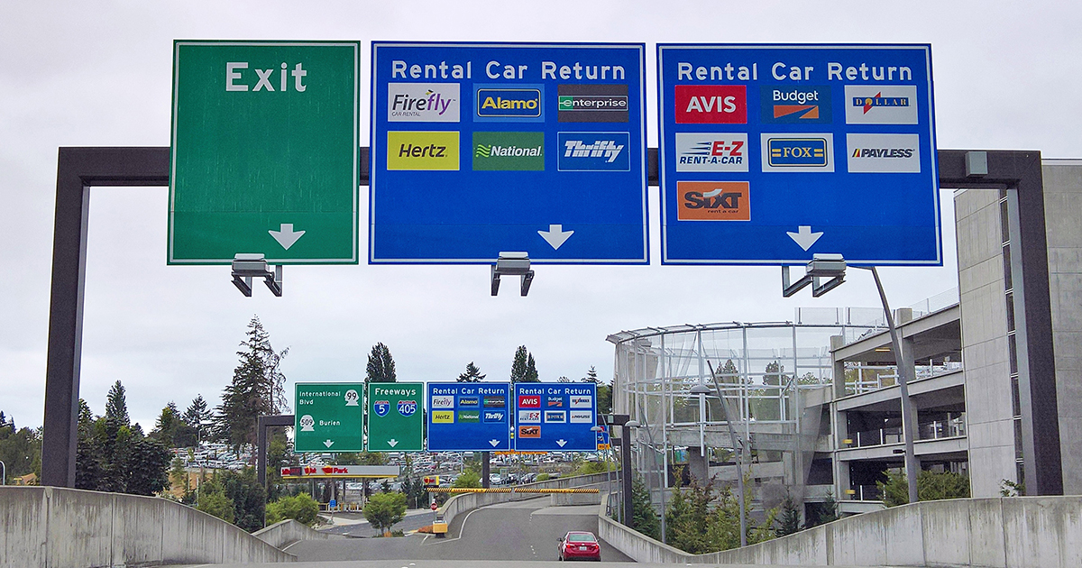 Car hire return process Car hire drop-off