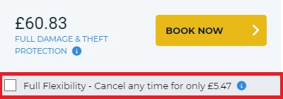 How to add Fully Flexible Cancellation Cover to a booking
